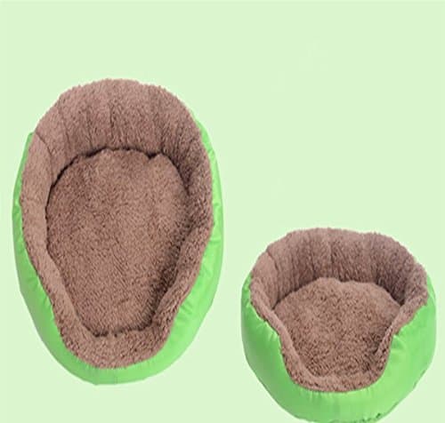 2016 New Arrival Pet Bed Soft Material Dogs Mat Pets House Cat Warming Bed Puppy Sleeping Nest (Size M : 46x40x8 CM ) (Green)