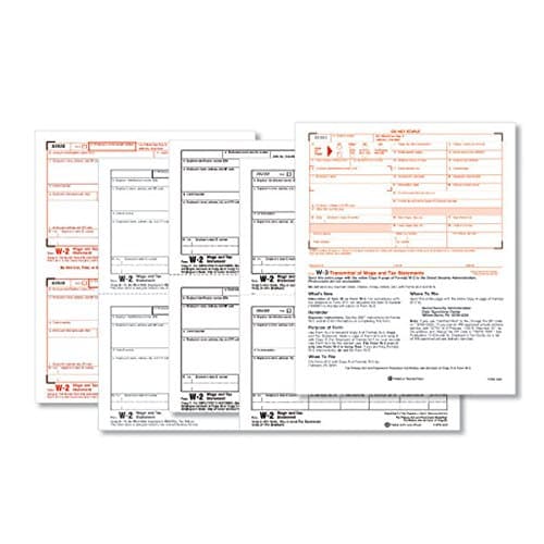 Park Forms W-2 Laser Forms Set - 4-Part - For 25 Employees (2016)