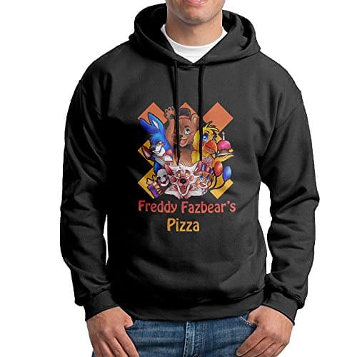 Five Nights At Freddys Pizza Men Long Sleeve Pullover Hoodie