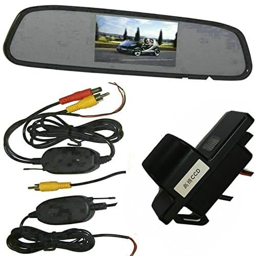 Sporthway Wireless Sony chip CCD Car Rear View Reverse backup Camera 4.3" TFT LCD Mirror Monitor ScreenPathfinder Dualis Sunny Navara C4 C5 C-Triomphe