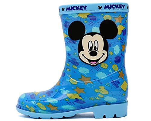 Joah Store Boy's Blue Rain Boot Mickey Mouse Shoes (Parallel Import/Generic Product)