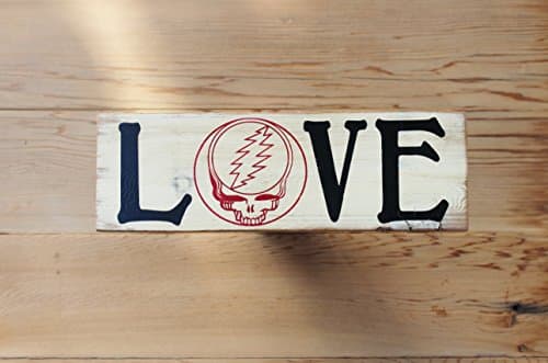 Steal Your Face Grateful Dead Rustic Wood Sign