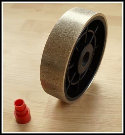 8" Grit 220 Electroplated Plastic Body Hard Lapidary Diamond Cabbing Grinding Sanding Wheel