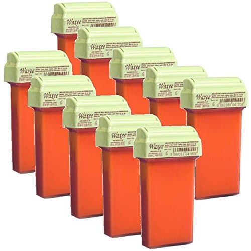 veet size, easy wax roller replacement 50ml roll-on wax cartridge, "Waxee" (10 x 50ml roll on wax cartridge)