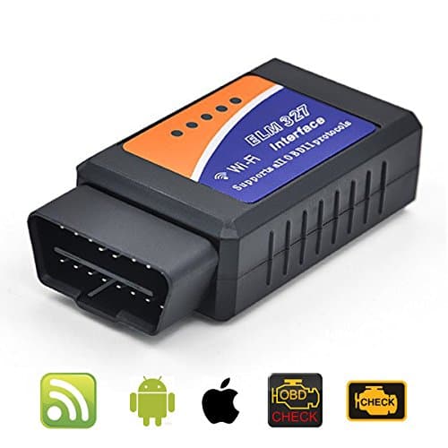 NPOLE ELM327 Wireless OBD2 Scanner OBD II Code Reader Car Diagnostic Tool Connects Via WiFi With IOS, Android & Windows Device, More Than 3000 Code Database for Most Vehicle (WIFI)