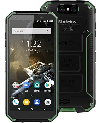 Blackview BV9500 Plus (2019) IP68 Rugged Smartphone - Helio P70 Octa Core, 10000mAh BAK Battery&Fast Charge, 4GB RAM +64GB ROM, 5.7 inch FHD+,Android 9.0, Outdoor Waterproof,Wireless Charge - Green