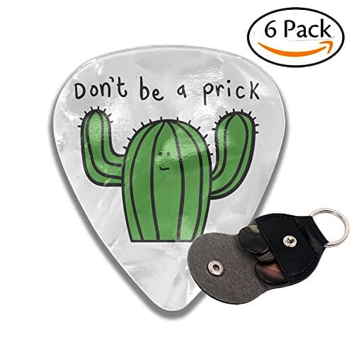 Cactus Don't Be A Prick Mug Classic Guitar Pick (6 Packs) Player's Guitar Packs