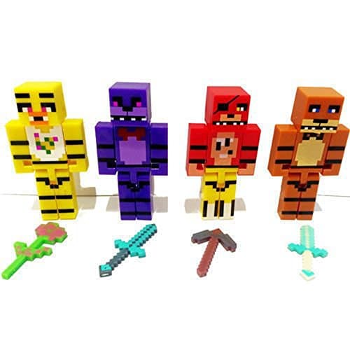 FNAF Five Nights at Freddy's Pixelated Figures 8pcs/set