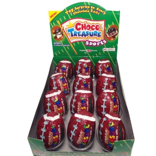 Choco Treasure Footballs, 12-count Tray