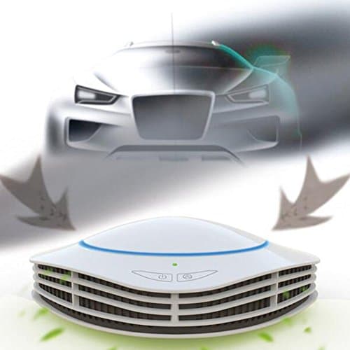 Car Air Purifier, Smart Mode Led light True True HEPA Air Purifier, Car Air Freshener Air Cleaner with Cigarette Adapter