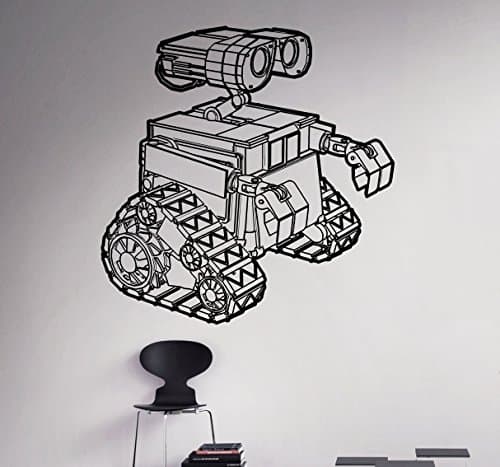 WALL-E Wall Decal Disney Cartoons Robots Vinyl Sticker Home Decor Ideas Interior Removable Kids Room Wall Art 7(wle)