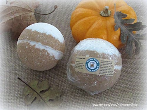 Starbucks inspired Basic Girl Pumpkin Spice Latte bath bomb