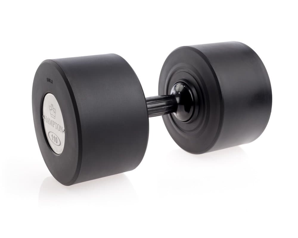 Hampton Gel-Grip Urethane Dumbbell, Black - Pairs