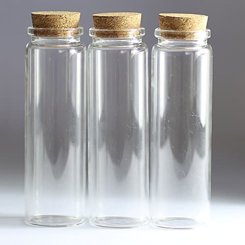 50pcs 90ml Small Mini Glass bottles Vials Jars with Cork Stoppers 90ml 37*120mm(1.46*4.72in) Message Weddings Wish Jewelry Party Favors