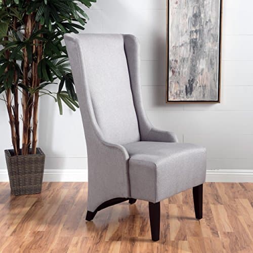 Christopher Knight Home Callie Light Grey Fabric Dining Chair