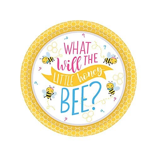 Baby Shower 'What Will it Bee?' Small Paper Plates (8ct)