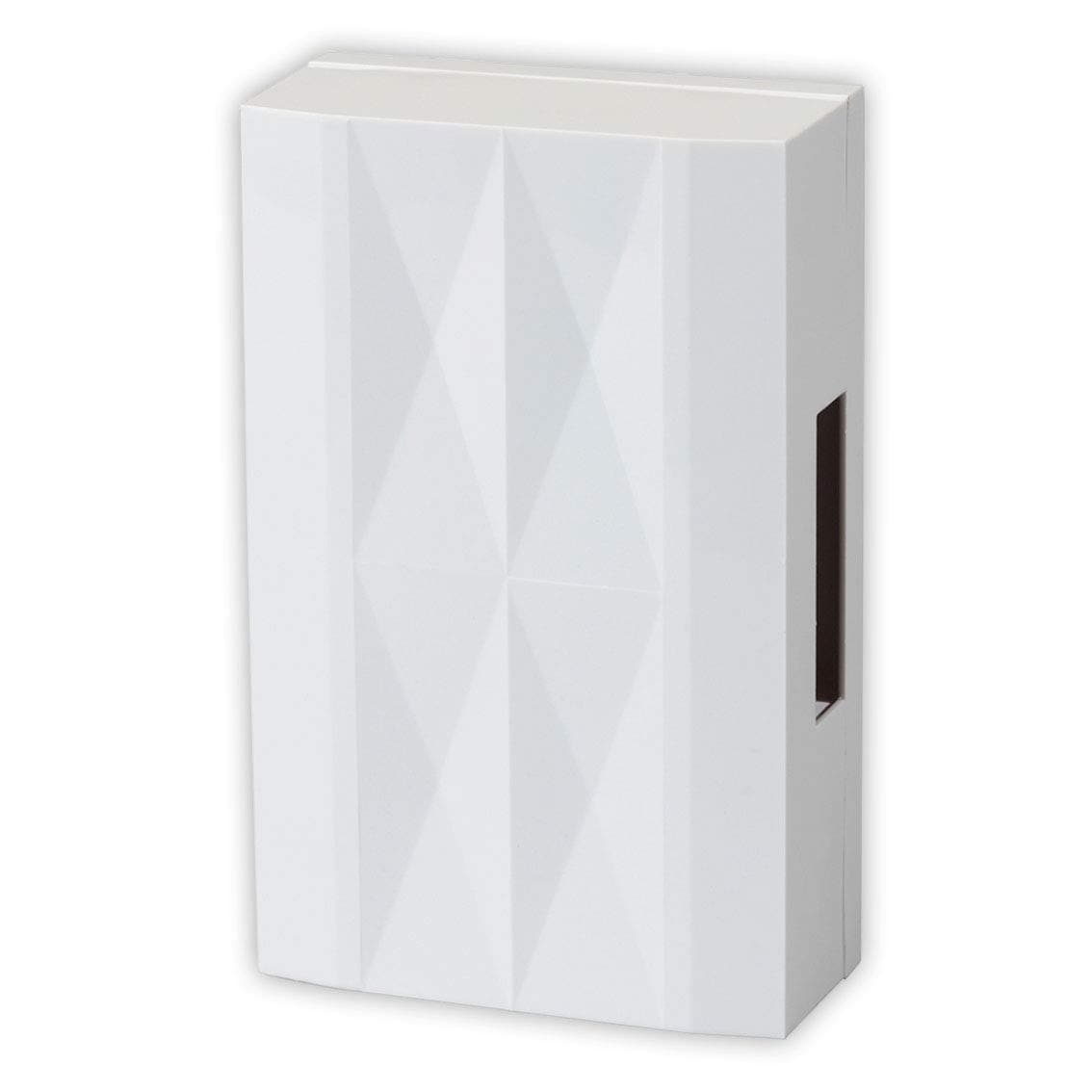 Heidemann Gong Two or three tone-Gong Icaro White8 V/AC plus 1 x 9 V Block-Battery