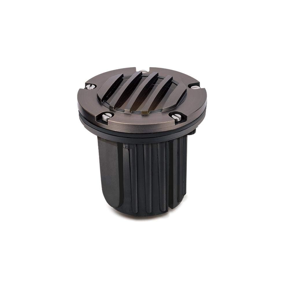 LUMiON Outdoor Lighting Covert Grate LED Sealed InGrade Micro Brass Spot Light Antique Bronze Does Not Include MR-16 LED Lamp