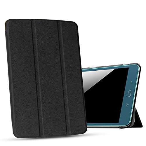 Samsung Galaxy Tab A 10.1 Case (No S Pen) - Alltic Ultra Slim Lightweight Stand Cover with Auto Sleep/Wake Feature for Samsung Tab A 10.1 (SM-T580/SM-T585) - Black