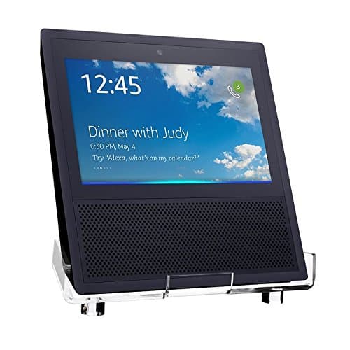 #1 Greenpointselect Acrylic Speaker Stand for Amazon Echo Show Smart Home Décor Guard Station Protection Holder For Alexa (Clear)