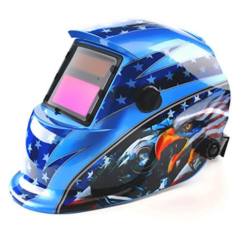 Gosky Solar Powered Auto Darkening Welding Helmet with Adjustable Shade Range (Eagle)