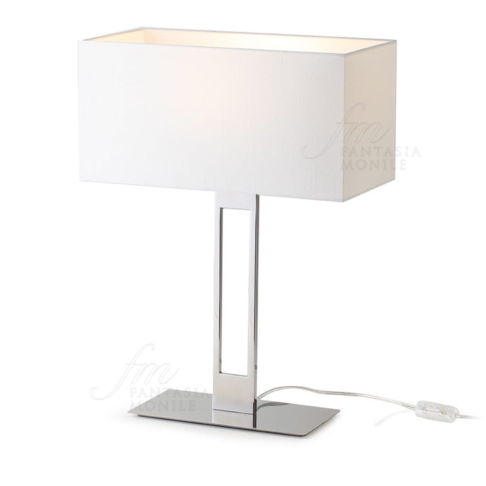 Studio Lamp HERVIT Polished Stainless Steel Hat Ivory Home Decor 26244