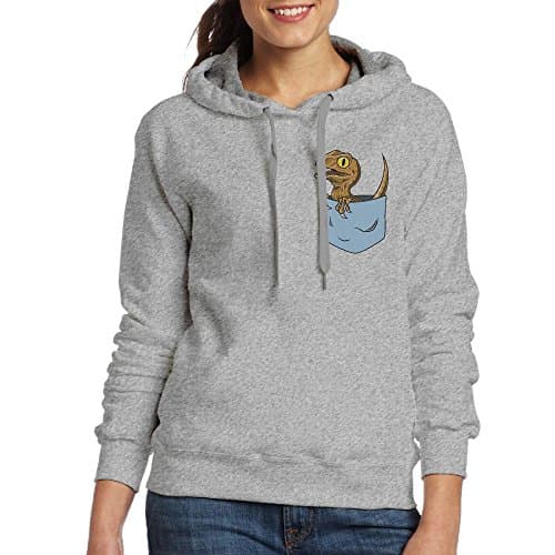 DE4K Pocket Raptor 2017 New Funny Printed Women's Pullover Hoodie