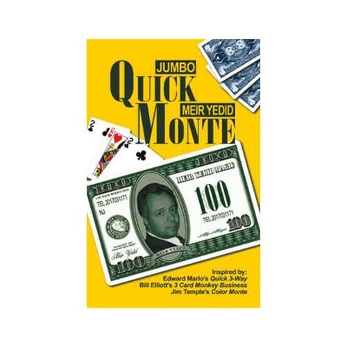 Jumbo Quick Monte by Meir Yedid | Trick | Card Magic | Stage | Parlor Performer