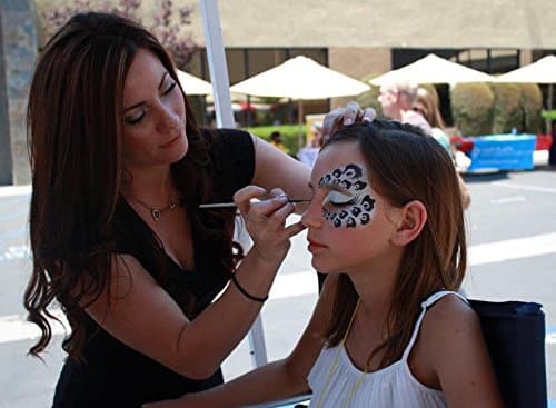 Visual Elite Best Value Face Painting Kit, Includes 12 Color Palette (XX-Large) and 2 Brushes, You Will Love The Bright Colors and Easy Application