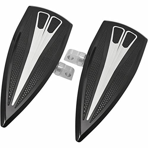 RC Components RC-MFLB-02E Majestic Passenger Floorboards Eclipse for 1993-Newer FLT/FLH Touring models such as Street Glides, Road Glides, Ultras and Electra Glides