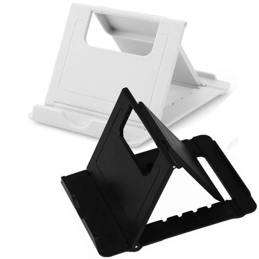 Mobile Stand Holder (Pack of 2) Big Size Universal Adjustable 5 Steps Fold-able for All Phone Tablet Desk