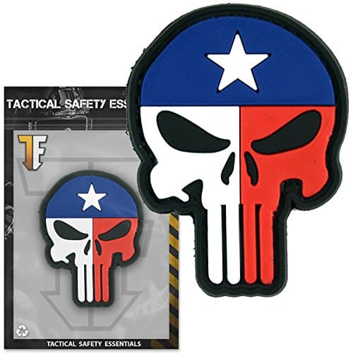 Tactical Safety Essentials PVC Velcro Morale Patch 3D Punisher Skull Texas Flag Airsoft Military Tactical