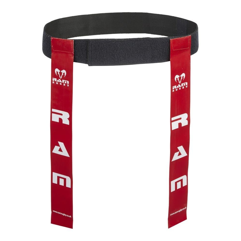 Ram Rugby Tag Belt Sets - Small/Large - Green/Blue/Red/Pink/Yellow/White - Set of 10 Belts - 20 Flags