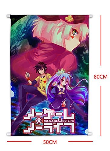 UUC Home Decor No?Game?No Life Anime Fabric Wall Scroll Poster 19.6X31.5 Inches-G0690