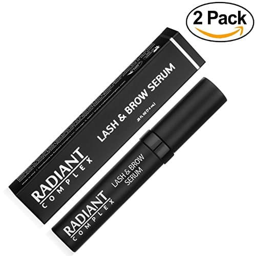 Lash & Brow Serum by Radiant Complex, 2 Pack Set! Growth Enhancing Treatment & Conditioner Works to Visibly Enhance & Grow Eyelashes and Eyebrows