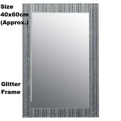 New Glitter Frame Mirror Room/Bathroom Use Dimensions: 40 x 60cm (Approx.)