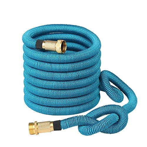Greenbest New 50' Expanding, Ultimate Expandable Garden Hose, Solid Brass Connector Fittings (Blue)