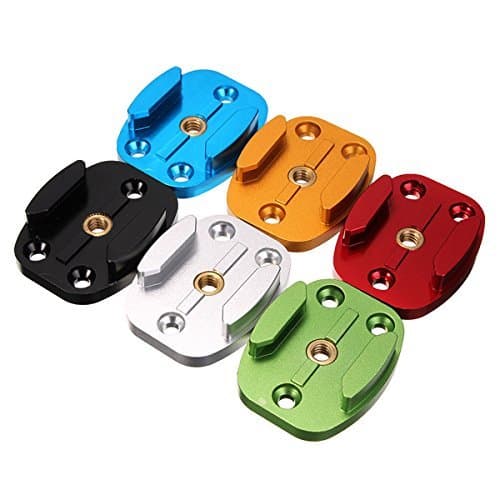 CAMZON Aluminum Quick Release Flat Surface Mount Tripod for GoPro Hero 1 2 3 3+, Hero 3 Plus, 4 5 - Silver