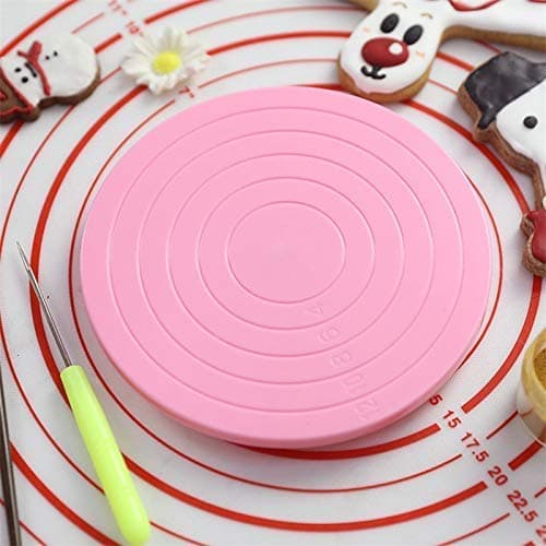 5.5 Inch Pink Cake Turntable for Cookie Cake