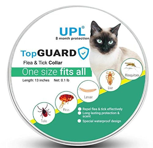 UPL Flea and Tick Prevention for Cats, Flea and Tick collar for Cats, One Size Fits All, 13 inch, 8 MONTH PROTECTION, Charity