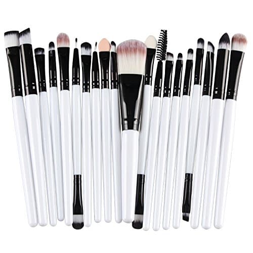 YYF Makeup Brush Set - 20pcs Premium Cosmetic Brushes for Concealer Eye Shadow Foundation Blending Blush Concealer Eye Shadow, Cruelty-Free Synthetic Fiber Bristles Brushes Set