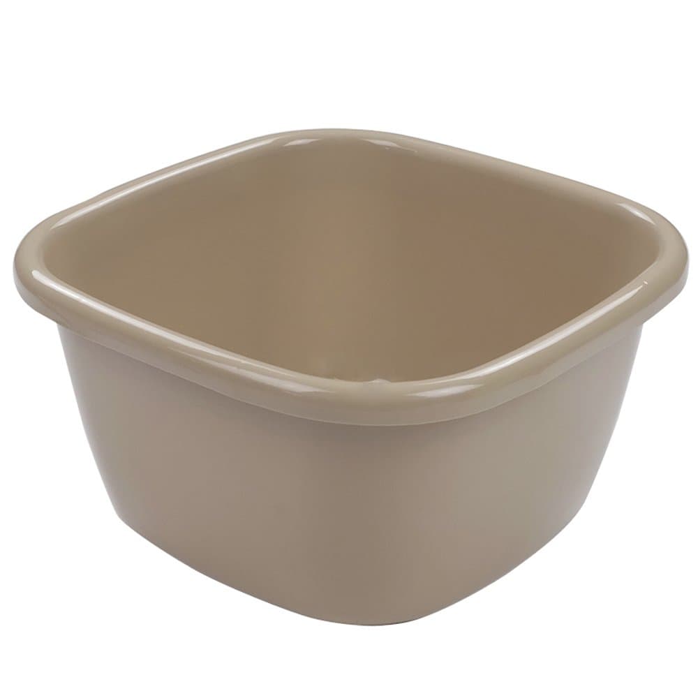 Eagrye 18 Quart Large Plastic Wash Basin, Khaki, F