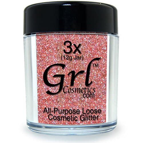 Grl Cosmetics Cosmetic Glitter Makeup for Face, Eyes, Lips, Nails and Body - GL84 Dollhouse, 12 Gram Jar