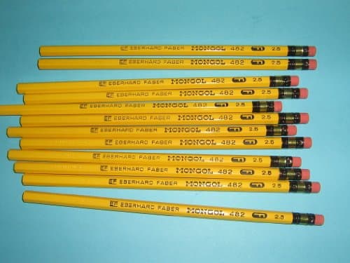 EF, Eberhard Faber Inc, Mongol Pencils, 482, F(2.5), Original, Authetic, 1 Dozen, Limit One Dozen Per Customer