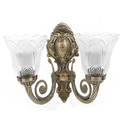 Rck Products Imported Antique Double Wall Light(Wall Hanging Double Lamp In Antique Design )