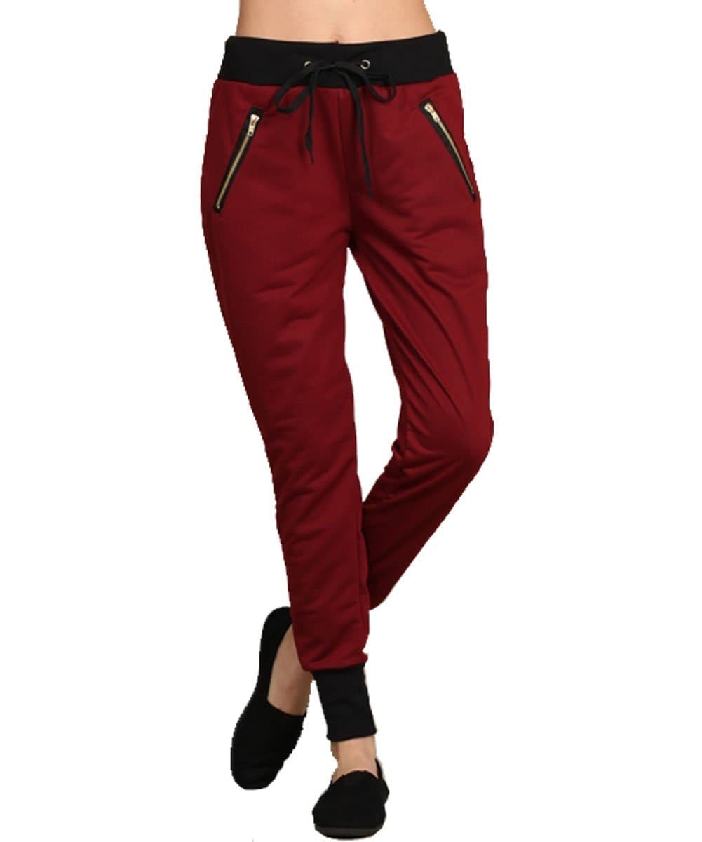 Double U Women's Jogger Terry Lounge Long Jersey Pant Drawstring Elastic Camo Sweat Pants