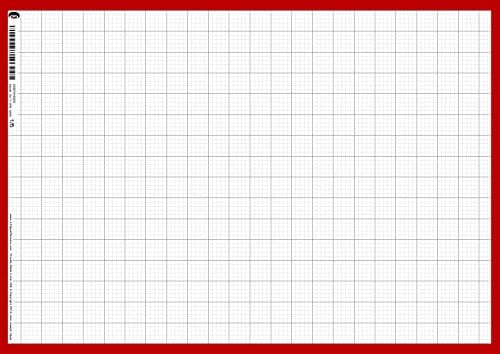 24" x 17" Medium Wet Erase - Graph Paper 1/5 - Laminated Horizontal or Vertical Planner (2417-GP5)