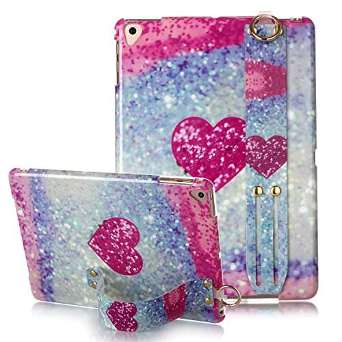 New iPad 9.7 2017/2018 case, Yoomer Marble Design Slim Thin Soft TPU Bumper Glossy Skin Anti-Scratch Protective Case with Adjustable Stand for iPad 9.7 5th / 6th Generation