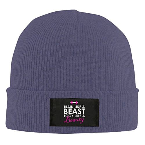 Comfortable Train Like A Beast, Look Like A Beauty Cheap Adult Fall/Winter Fleece Beanie