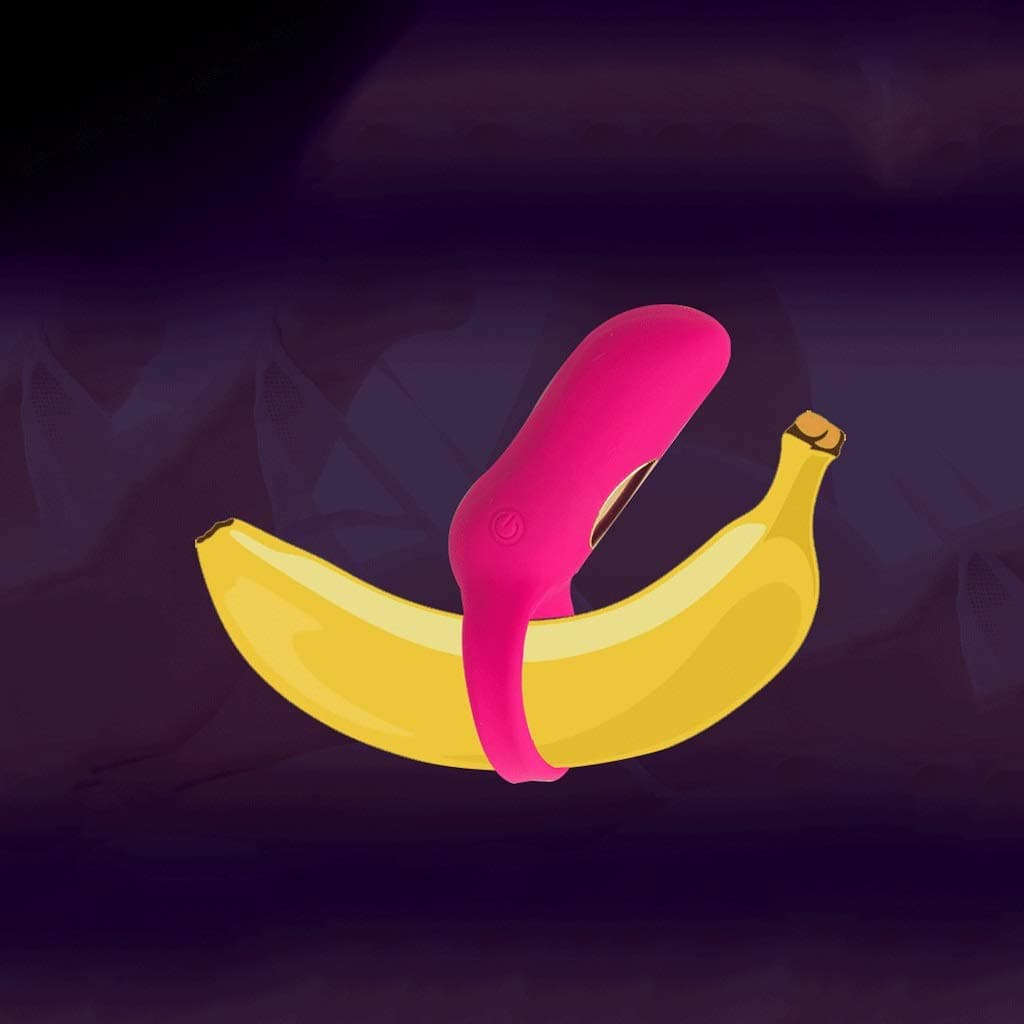 HWL Silicone Material USB Charging Couple Sharing Lock Sperm Ring Male 10 Frequency Vibration Delay Ring T-shirt T-shirt